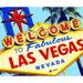 Latitude Run® Las Vegas Welcome Sign, Las Vegas Nevada - Wrapped Canvas Photograph Print Canvas, Solid Wood | 20 H x 1.5 D in | Wayfair