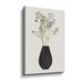 House of Hampton® Vase w/ Berry Branches by Cora Niele - Graphic Art Print on Canvas Metal in Black | 48 H x 32 W x 2 D in | Wayfair