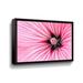 Winston Porter Pink Striped Flower by Cora Niele - Graphic Art Print on Canvas Canvas, Glass in White | 24 H x 36 W x 2 D in | Wayfair