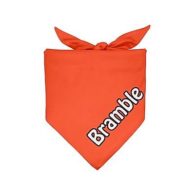 Frisco Solid Color Personalized Dog & Cat Bandana, Large, Orange