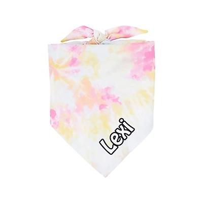 Frisco Tiedye Pink Lemonade Personalized Dog & Cat Bandana, Small