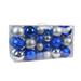 40Pk Christmas Ornament- Silver/Blue- Jeco Wholesale CHD-TA153