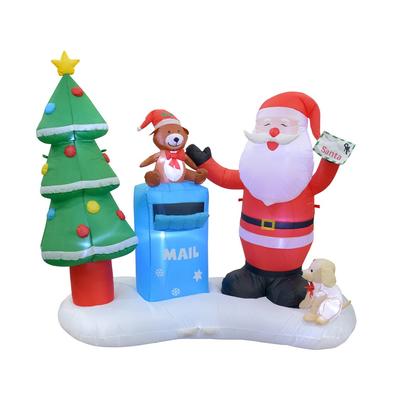 6.5Ft L Inflatable Santa With Mailbox- Jeco Wholes...