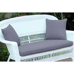 Steel Blue Loveseat Cushion With Pillows- Jeco Wholesale FS033-CL