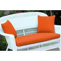 Orange Loveseat Cushion With Pillows- Jeco Wholesale FS016-CL