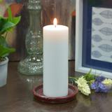 3 X 8 Inch White Pillar Candles - Set Of 16- Jeco Wholesale CPZ-175_16