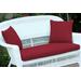 Red Loveseat Cushion With Pillows- Jeco Wholesale FS030-CL
