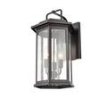 Millennium Lighting Ellis 18 Inch Tall 3 Light Outdoor Wall Light - 2685-PBZ