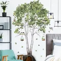 Autocollants muraux en vinyle amovibles grand arbre de bouleau pour salon chambre à coucher