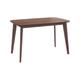 Table rectangulaire Oman 4 personnes en bois foncé 120 cm