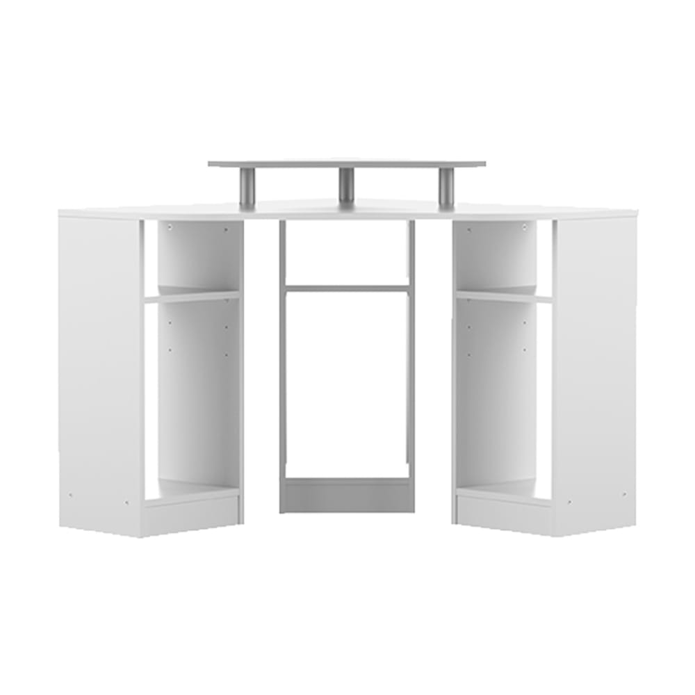 Bureau 6 niches effet bois blanc