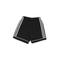 Adidas Athletic Shorts: Black Solid Sporting & Activewear - Size Small