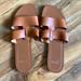 J. Crew Shoes | J. Crew Flat Leather Sandals | Color: Brown | Size: 10