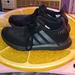 Adidas Shoes | Adidas Blk On Blk Ortholite Athletic Shoes-Size 5 | Color: Black | Size: 5