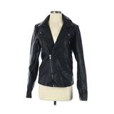 Riverdale Faux Leather Jacket: Short Black Print Jackets & Outerwear - Women's Size X-Small