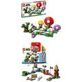 LEGO 71360 Super Mario Abenteuer mit Mario – Starterset, interaktive Figur und Bauspiel + LEGO 71368 Super Mario Toads Schatzsuche – Erweiterungsset, Bauspiel