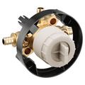 Moen M-CORE 3-Series 3 Port Shower Mixing Valve w/ Crimp Ring PEX Connections & Stops Metal | 3.625 H x 3.625 W x 3 D in | Wayfair U130XS