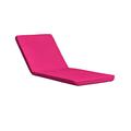 Garden Sun Lounger Replacement Pad To Fit Resol Master & Marina Sun Lounger| Rattan Sunlounger Recliner Patio Furniture Cushion | Water Resistant & Lightweight | Hypoallergenic Foam Filled (Pink)