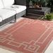 Red 29 x 0.01 in Area Rug - Sol 72 Outdoor™ Amherst Geometric Rust Area Rug, Polypropylene | 29 W x 0.01 D in | Wayfair CHLH6457 33013943