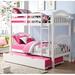 Viv + Rae™ Fredette Twin Over Twin Standard Bunk Bed w/ Trundle Wood in White | 69 H x 43 W x 80 D in | Wayfair 204D248F198A4E20B1E50A30CC725122