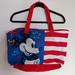 Disney Bags | Disney Mickey Mouse Tote Zippered Bag | Color: Blue/White | Size: Os