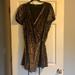 Madewell Dresses | Madewell Velvet Wrap Dress | Color: Black/Brown | Size: Xl