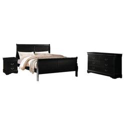 Lark Manor™ Engstrom Sleigh 3 Piece Bedroom Set Wood in Black | Queen | Wayfair A71D976C1C79420A95845EE98AE154FC