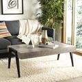 Latitude Run® Alazdin 4 Legs Coffee Table Wood/Metal in Brown/Gray | 16.5 H x 46.4 W x 23.6 D in | Wayfair C8A5A81D63D14D4DBF2DBE35A9B6DF23