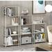 Symple Stuff Heslin 57.4" H x 23.6" W x 11.6" D Shelving Unit Wood/Plastic in White | 57.4 H x 23.6 W x 11.6 D in | Wayfair