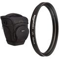 Amazon Basics SLR-Schultertasche (schwarz) & UV-Sperrfilter - 55mm