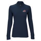 Women's Navy Bucknell Bison Vansport Zen Quarter-Zip Pullover Jacket