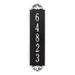 Whitehall Products Shell Personalized Vertical Estate 5-Line Wall Address Plaque Metal | 13.25 H x 4 W x 0.375 D in | Wayfair 2983BW