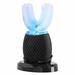 Symple Stuff Toothbrush Electric U-Shape Teeth Ultrasonic (Black) Plastic in Blue | 4.3 H x 2.4 W x 1 D in | Wayfair