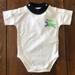 Burberry One Pieces | Burberry Children 9m Boys Onesie White Nwt | Color: Blue/White | Size: 9mb