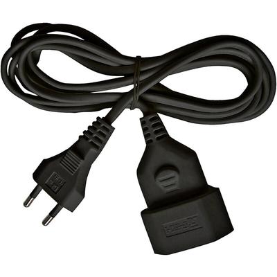 1161800 Strom Verlängerungskabel Schwarz 5.00 m H03VVH2-F 2X 0,75 mm² - Brennenstuhl Image
