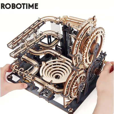 Robotime – Puzzle 3D en bois Rokr pour enfants et adultes ensemble de 5 modèles d'assemblage de