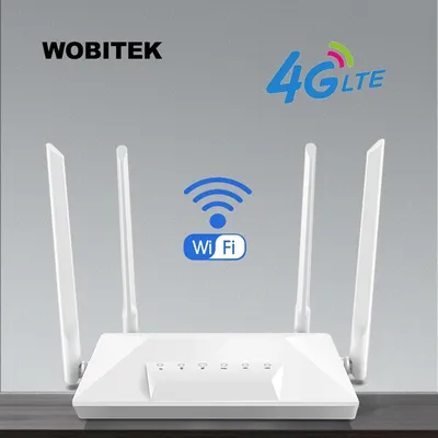 WOBITtransportable-Routeur de persévérance 4G débloqué point d'accès CAT4 WiFi CPE RJ45 LAN