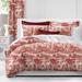 Red Barrel Studio® Tangleton Barn Red/Beige Standard Cotton Duvet Cover Set Cotton in Red/White | Super Queen Duvet Cover + 2 Shams | Wayfair