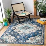 Blue/Navy 48 x 0.3 in Indoor Area Rug - Bungalow Rose Oriental Navy/Ivory Area Rug | 48 W x 0.3 D in | Wayfair 9AC379BE214F4D3DB3D0FC989D4C8EC0