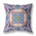 Bungalow Rose Pastel Floral Squares Broadcloth Indoor Outdoor Blown & Closed Pillow Muted Green Indigo Hot Pink Polyester/Polyfill | Wayfair