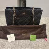 Kate Spade Bags | Emerson Place Quilted Leather Shoulder Bag | Color: Black | Size: Os