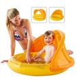 Babypool mit Sonnendach, 85x54cm, orange