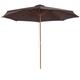 Parasol rond grande taille chocolat