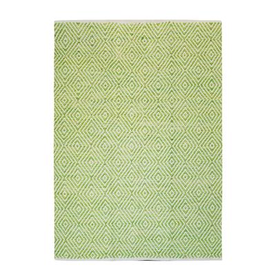 Tapis design en coton vert pistache 120x170 cm