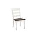 August Grove® Coan Side Chair Wood in Brown/White | 37.5 H x 20 W x 23 D in | Wayfair 6269FEDE580E4376B245CA6DE0DFE82A
