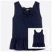 J. Crew Tops | J Crew Navy Blue Bow Back Peplum Tank Top | Color: Blue | Size: Xxs