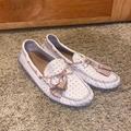 Coach Shoes | Coach Leather Moccasins | Color: Brown/Cream | Size: 7.5