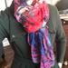 Anthropologie Accessories | Anthropologie Lightweight Fall Scarf | Color: Purple/Red | Size: Os