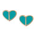 Kate Spade Jewelry | Kate Spade Figi Green Heritage Heart Earrings | Color: Gold/Green | Size: Os