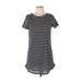 Zanzea Collection Casual Dress: Black Stripes Dresses - Women's Size 8